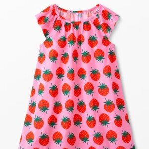 Hanna Andersson Print Short Sleeve Nightgown Color:  Sweet Summertime On Begonia